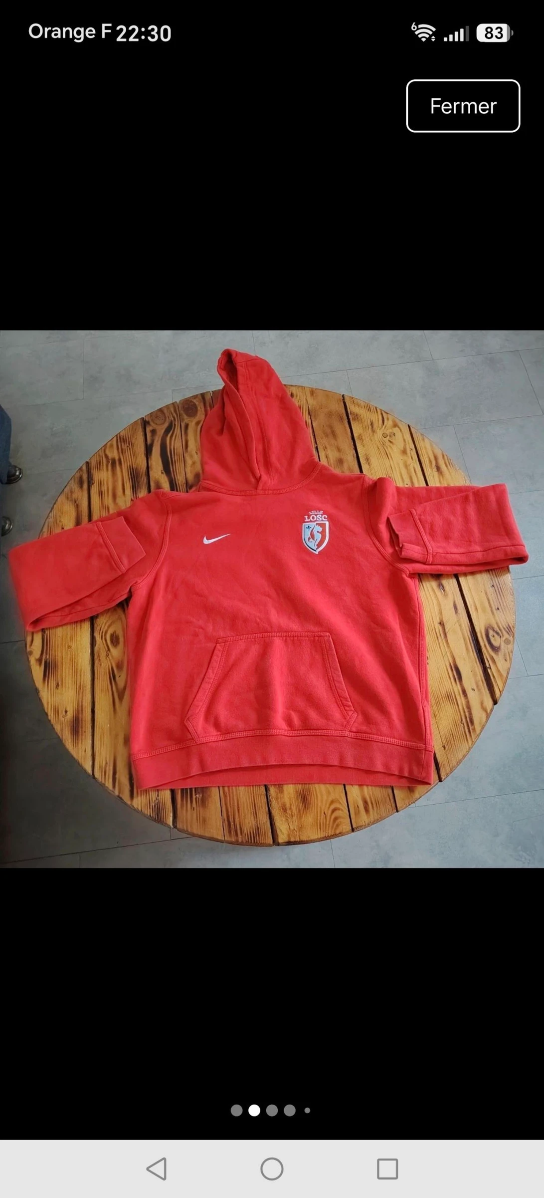 Pull a capuche Nike"LOSC" Lille olympique sporting club 